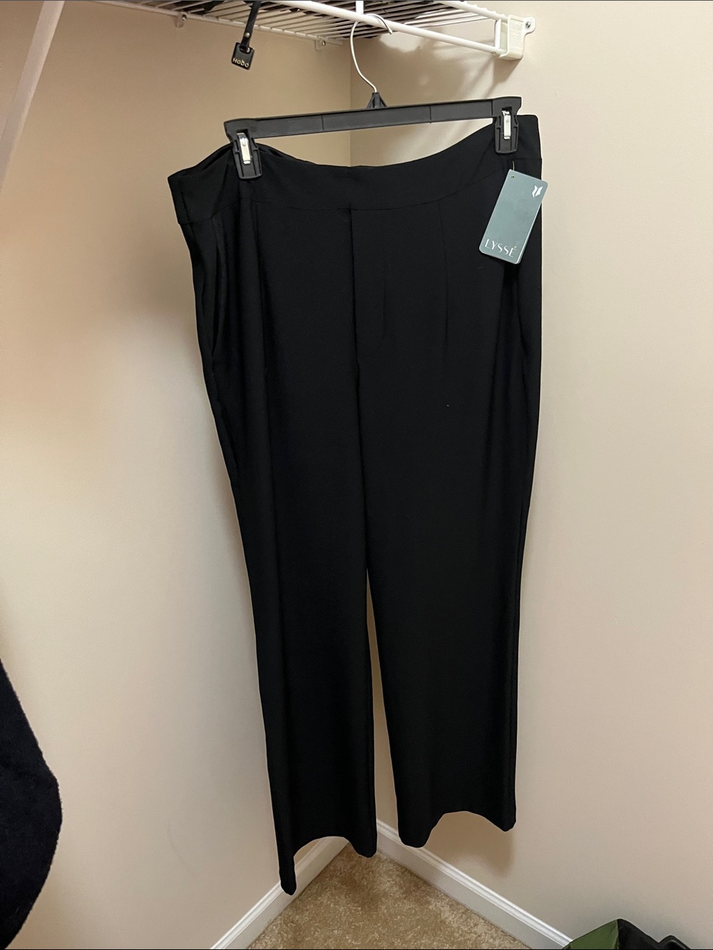 Lysse Black Pull-On Wide Leg Trousers with Tag